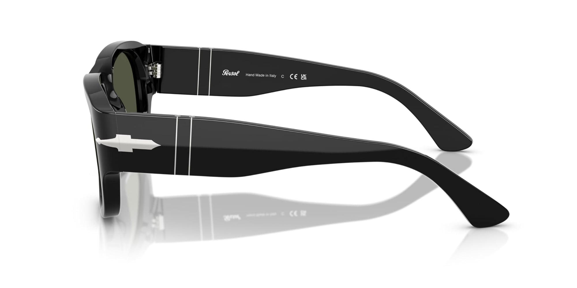 Amazon.com: Persol PO3380S Square Sunglasses, Black/Green